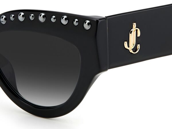 Jimmy Choo Sonja/G/N/S Siyah Taşlı Cat Eye Kadın Güneş Gözlüğü