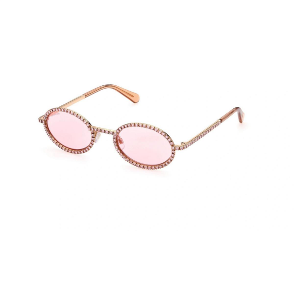 Swarovski Sk 0340 Yuvarlak Metal Kadın Güneş Gözlüğü