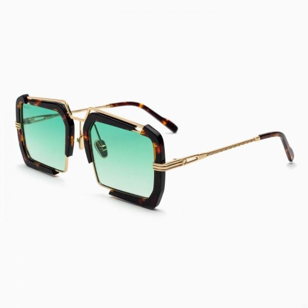 Bust Out Marcus Leopar Geometrik Unisex Güneş Gözlüğü