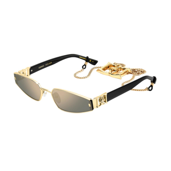 Dsquared2 D2 0168/S/SE Gold Siyah Cat Eye Kadın Güneş Gözlüğü