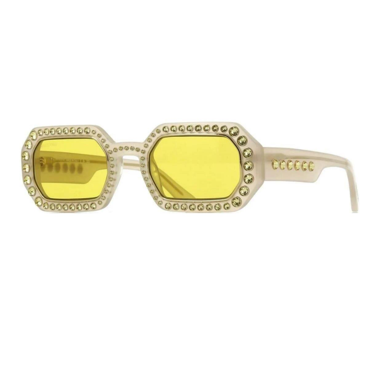 Swarovski -Sk 0345 Taşlı Krem Kadın Güneş Gözlüğü